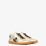 Isabel Marant Kaycee Sneakers in Light Gold and Black