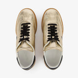 Isabel Marant Kaycee Sneakers in Light Gold and Black