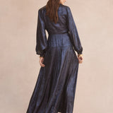 Luxe De Valentina Fontana Maxi Dress in Navy