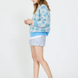 LMND Dakota Knit In Grape Mist Plaid