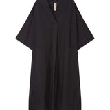 Lee Mathews Poplin Oversized tee Dress in Black