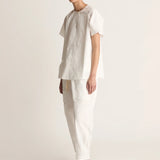 Lee Mathews Poplin Tee in Natural