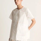 Lee Mathews Poplin Tee in Natural