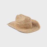 Lack Of Colour Raffia Cowboy Hat in Natural