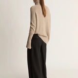 Lee Mathews Cashmere Turtleneck in Gravel