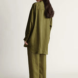 Lee Mathews Eden Tunic in Khaki Green