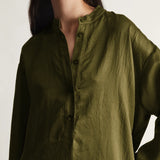 Lee Mathews Eden Tunic in Khaki Green