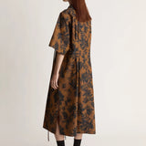 Lee Mathews Ivy Shirt Dress in Copper