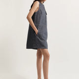 Lee Mathews Leo Pinafore in Indigo