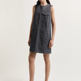 Lee Mathews Leo Pinafore in Indigo