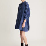 Lee Mathews Iris Mini Dress in Steel