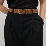 A Emery Leroy Belt in Deep Tan