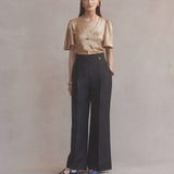 Luxe De Valentina Farfalla T-Shirt in Cartier Gold