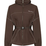Maggie Marilyn Light at the End of the Tunnel Windbreaker in Chocolate