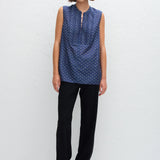 Matteau Sleeveless Pintuck Tunic in Cassis