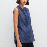 Matteau Sleeveless Pintuck Tunic in Cassis