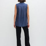 Matteau Sleeveless Pintuck Tunic in Cassis