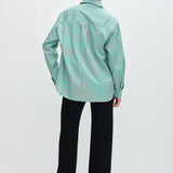 Matteau Classic Stripe Shirt in Aegean Stripe