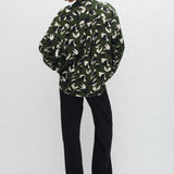 Matteau Long Sleeve Sleeve Silk Shirt in Agave