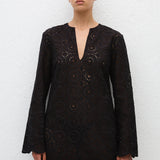 Matteau Broderie Tunic Dress in Black