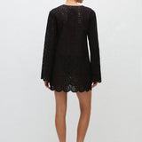 Matteau Broderie Tunic Dress in Black