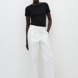 Matteau Straight Twill Trouser in Chalk