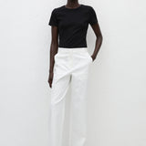 Matteau Straight Twill Trouser in Chalk