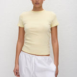 Matteau Baby Tee in Lemon