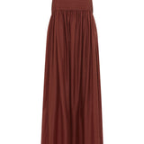 Matteau Empire Pintuck Bodice Dress in Maroc