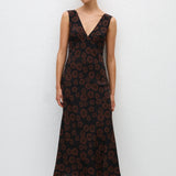 Matteau Plunge Slip Dress in Panama