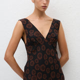 Matteau Plunge Slip Dress in Panama
