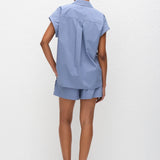 Matteau Relaxed Sleeveless Shirt in Steel