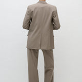 Matteau Relaxed Tailored Blazer in Taupe