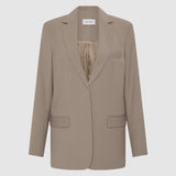 Matteau Relaxed Tailored Blazer in Taupe