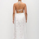 Matteau Broderie Midi Skirt in White