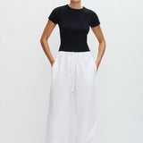 Matteau Drawcord Pant in White