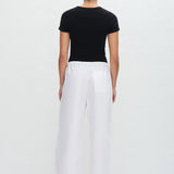 Matteau Drawcord Pant in White
