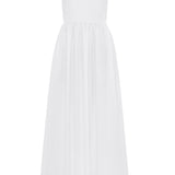 Matteau Open Back Midi Dress in White