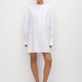 Matteau Popover Mini Shirt Dress in White