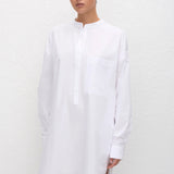 Matteau Popover Mini Shirt Dress in White