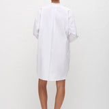 Matteau Popover Mini Shirt Dress in White