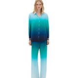 Muma World Seabed Gradient Long Sleeve Shirt in Mist