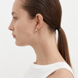 Nina Gordon Mega Hoops Small In Gold