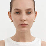 Nina Gordon Mega Hoops Small In Gold