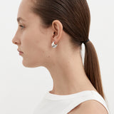 Nina Gordon Mega Hoops Small In Silver