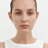Nina Gordon Mega Hoops Small In Silver
