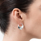 Nina Gordon Open Earrings in Silver