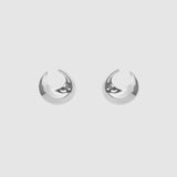 Nina Gordon Open Earrings in Silver