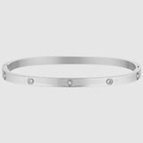 Porter Dylan Bangle Celestial Clear in Silver