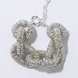 Pearl Octopuss.y Diamond Tire Bracelet in Silver